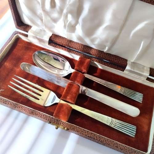 Vintage Silver Cutlery in Box #O0010