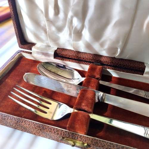 Vintage Silver Cutlery in Box #O0010