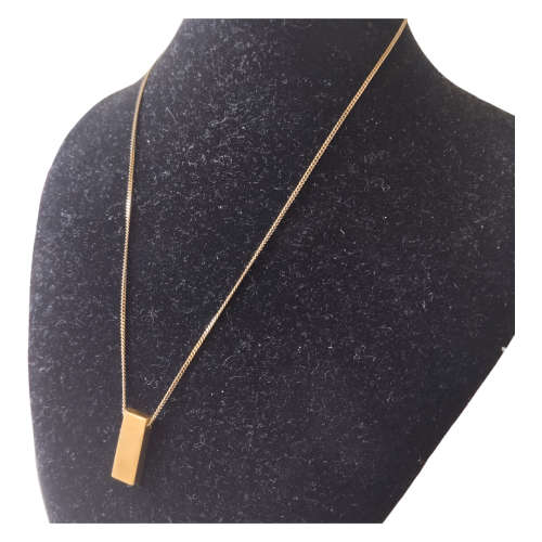 Imitation Gold Bar Necklace #F0002