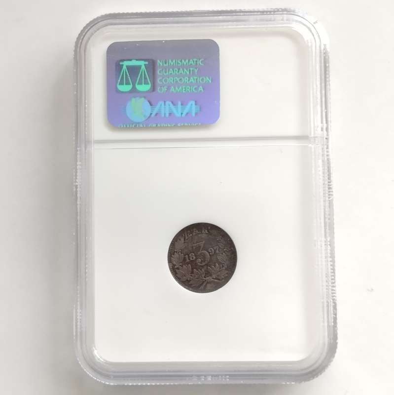 1897 3 Pence MS64 #C0034