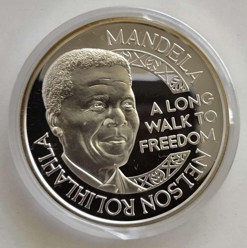 2006 Proof Silver Medallion Mandela & F W de Klerk #M0001