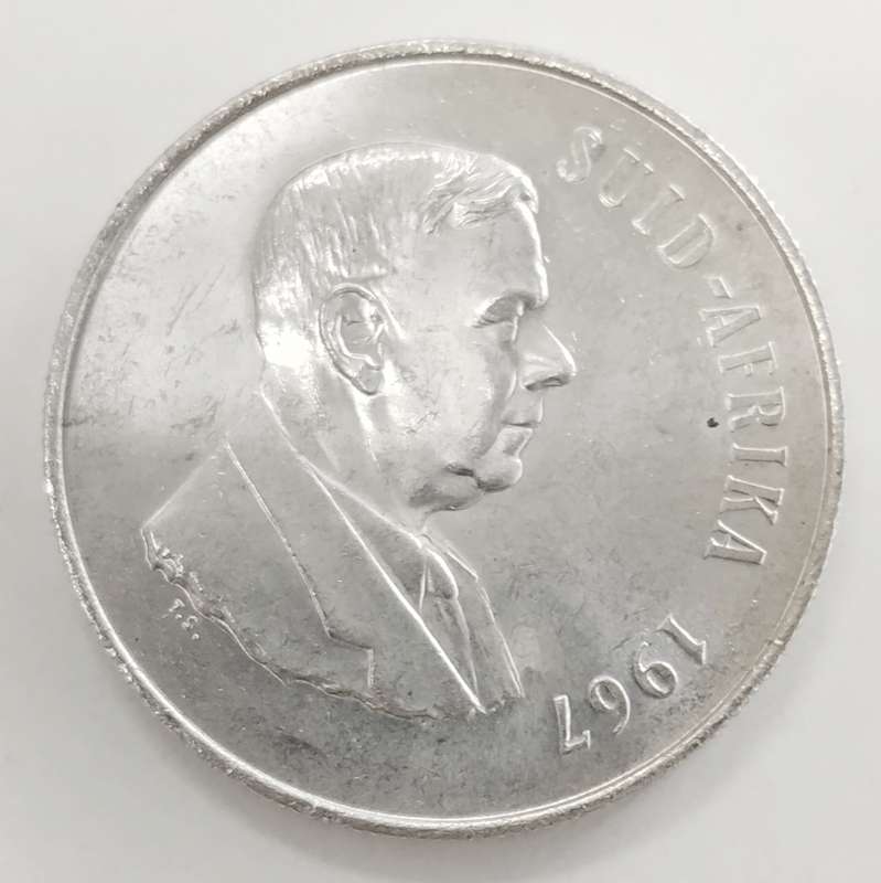 1967 Afrikaans Silver R1 x30 AU/B-UNC #C0074