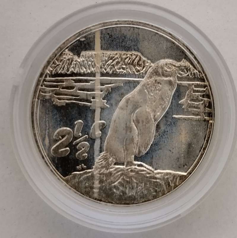1998 2 and a Half Cent Penguin with pouch and certificate #C0093