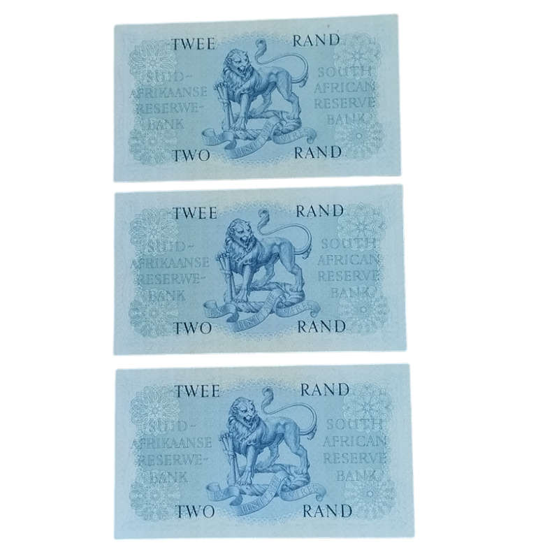 Two Rand Notes in Sequence AU (3 Notes) G Rissik  #N0016