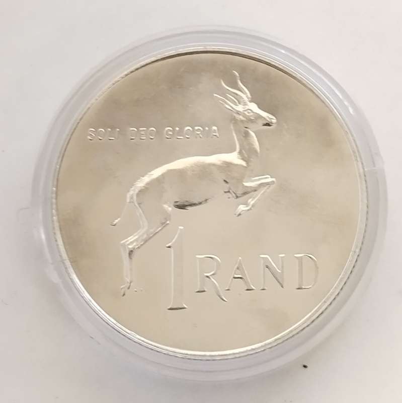 1987 Proof Silver One Rand in SAM Box  #C0150
