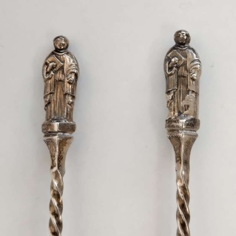 Set of 2 Hallmarked Silver Souvenir Spoons  #O0024