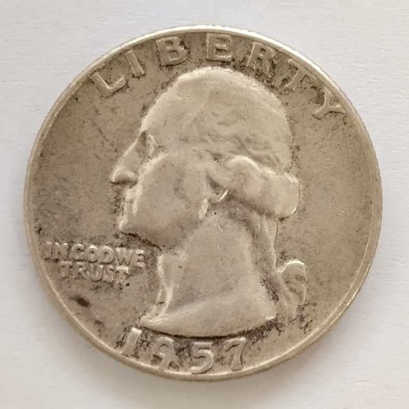 1957 US Silver Quarter Dollar #C0157