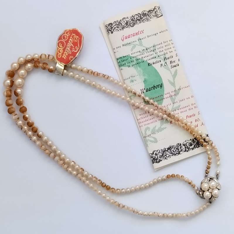 Richelieu Pearls with Original Box and Guarantee Papers #O0159