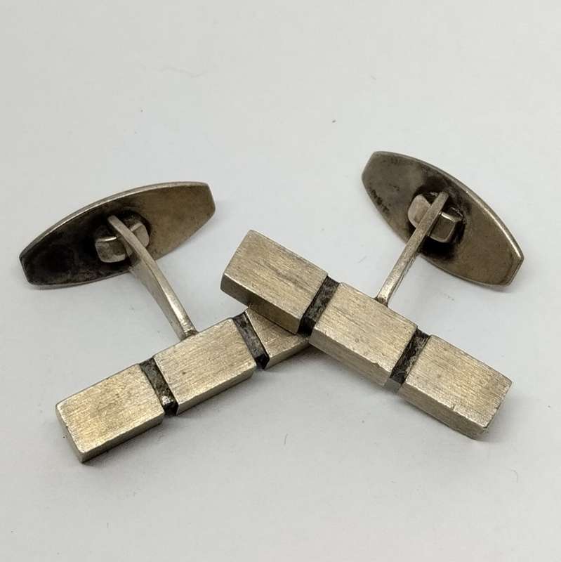 Vintage Nefrom Sterling Silver Cufflinks (Denmark) #O0036