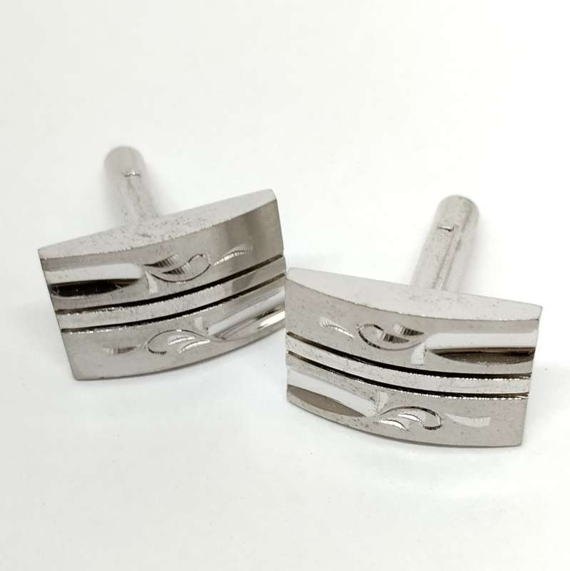 Metal Engraved Cufflinks #O0038