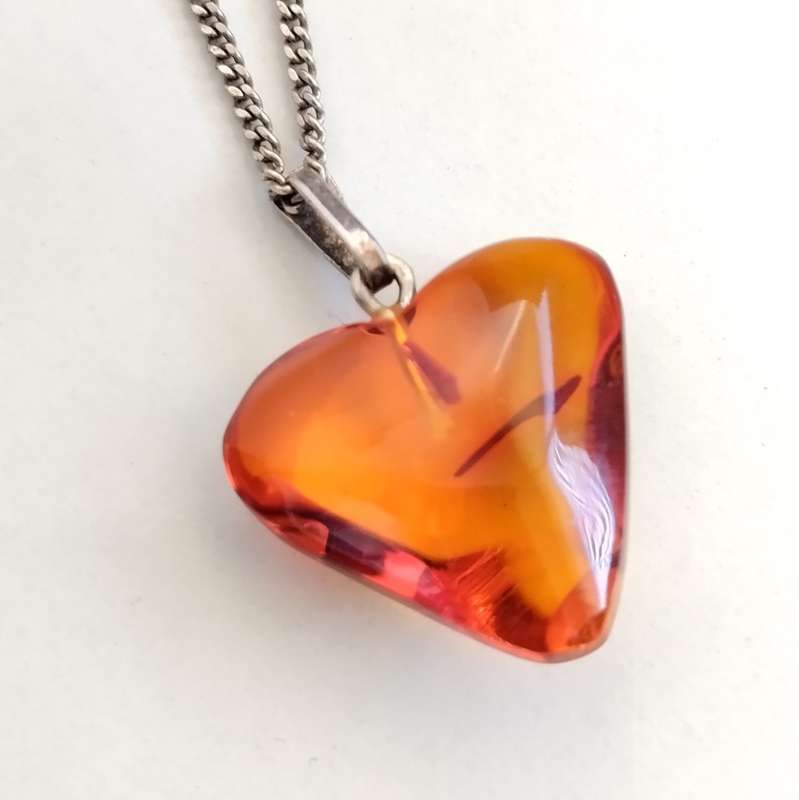 Silver Necklace with Pendant and Box #S0003