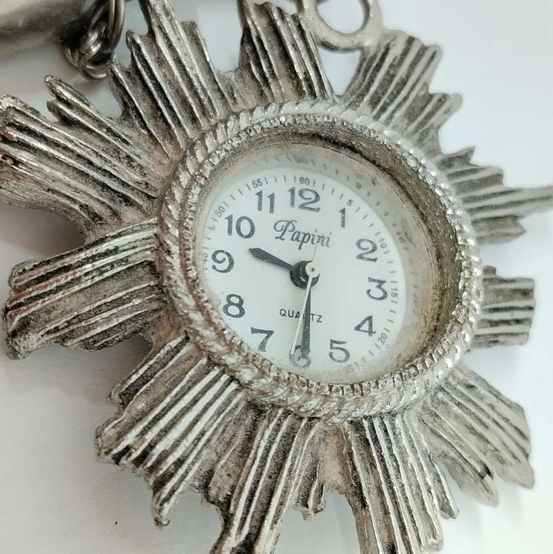 Papini Quartz Watch Pendant with Necklace  #F0044