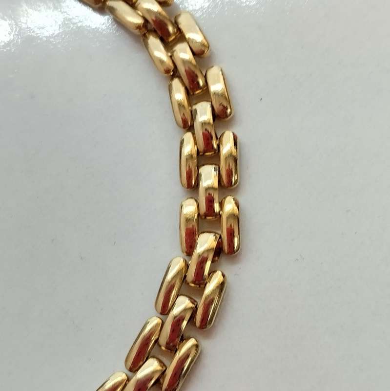 Gold Link Necklace  #F0045