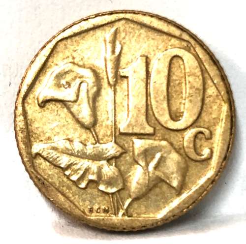 2011 South African 10 cent