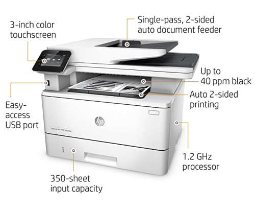 HP LaserJet Pro M426fdn All-in-One Laser Printer with Built-in Ethernet and Double-Sided Printing