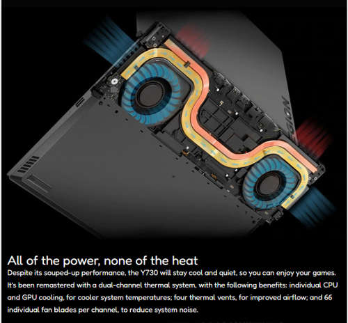 LENOVO LEGION Y730 CORE i7 LAPTOP WITH 2TB SSD And 16GB RAM