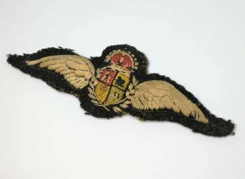 WW2 Era SAAF Pilot Wing Padded