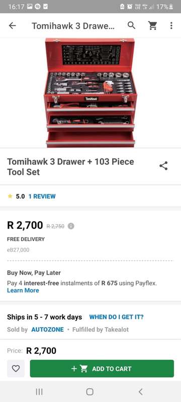 TomiHawk 103 piece Tool Set