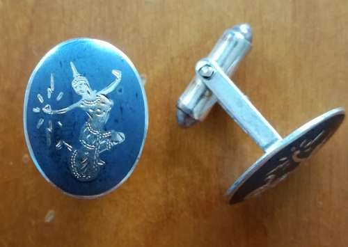 BEAUTIFUL STERLING SILVER CUFFLINKS.  VINTAGE?