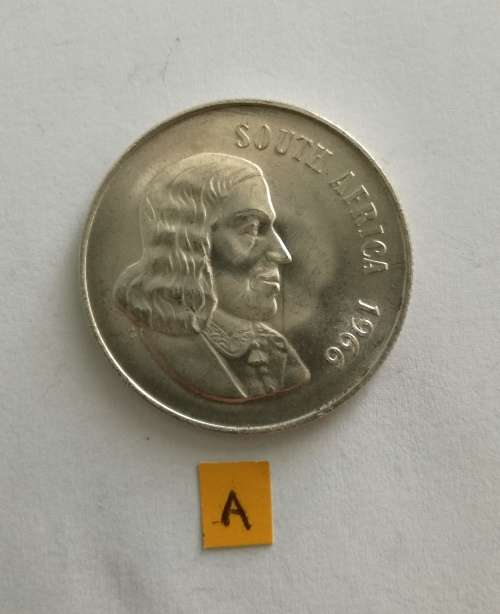 1966 English silver south Africa one rand. Good condition