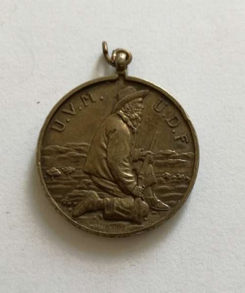 U.V.M.  U.D.M  STERLING SILVER MEDAL.