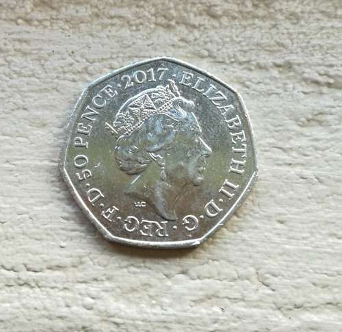 British 2017 Mr. Jeremy Fisher 50 pence.