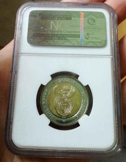 Nelson Mandela NGC MS 67 Birthday R5