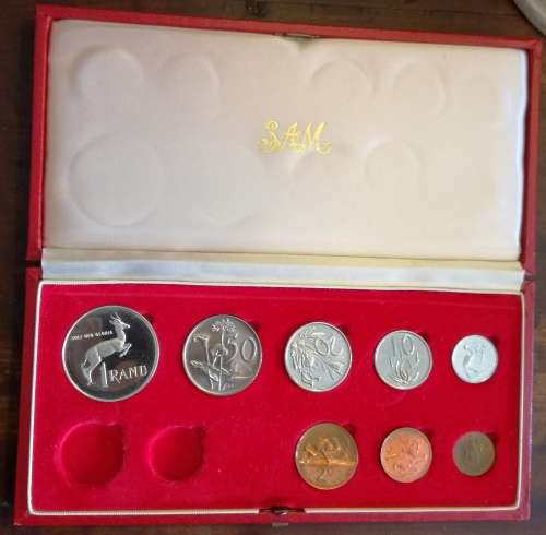 1975 South Africa short proof set.