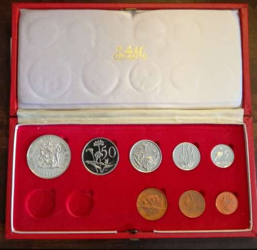 1971 South Africa short proof set.