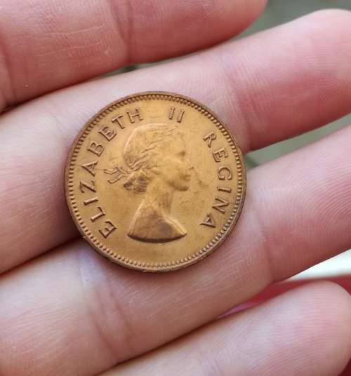 South Africa UNC A-UNC 1956 Half Penny.