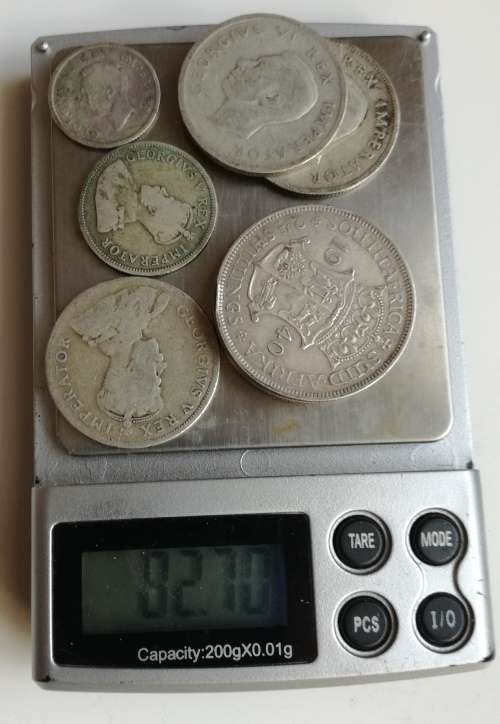 South Africa collection of 80% silver coins. Some good. 82.7 grams.