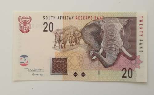 South Africa TT Mboweni UNC R20 bank note.