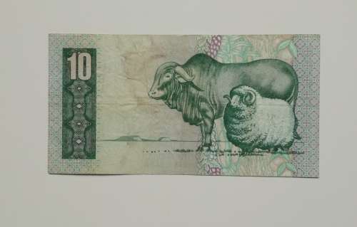 South Africa Replacement Gerhard de Kock old R10 bank note.