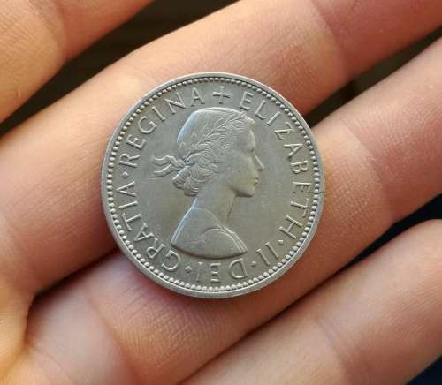 Great Britain 1961 UNC A-UNC Florin Two Shillings.
