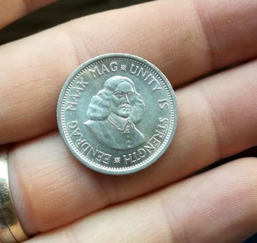 South Africa 1964 UNC A-UNC Silver 10 Cent's.