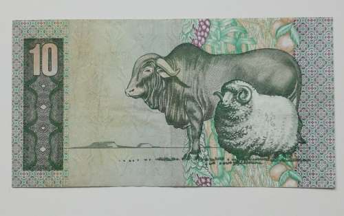 Error South Africa Stalls R10 bank note. ( Off centre )
