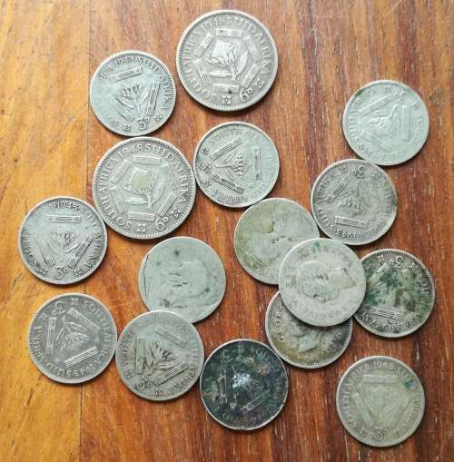 South Africa 80 silver coins 2429 grams