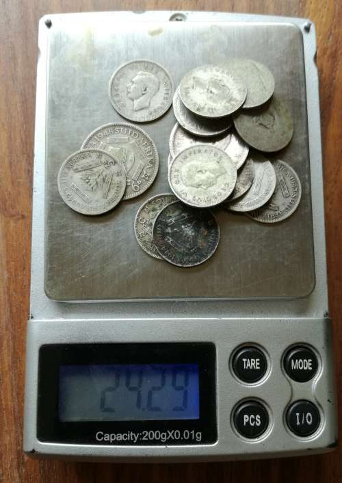South Africa 80 silver coins 2429 grams