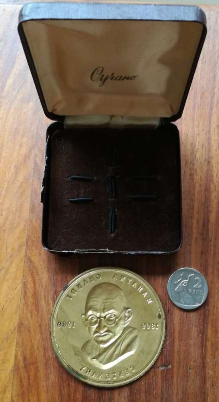 Mahatma Gandhi 1869-1968 Centenary medal.
