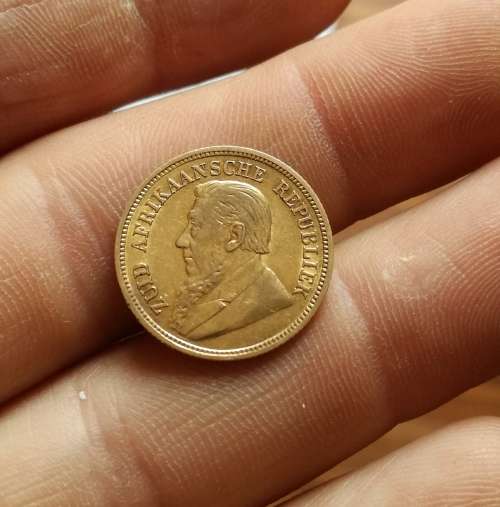ZAR Paul Kruger 1895 Gold half pond.