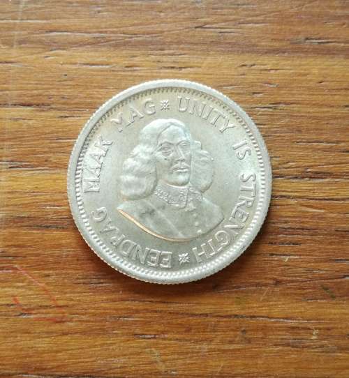 South Africa 1964 Silver UNC-AUNC 10 Cents.