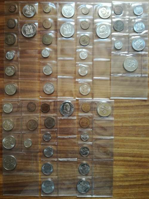South Africa 1977-1983 UNC Coin sets. One bid takes all.
