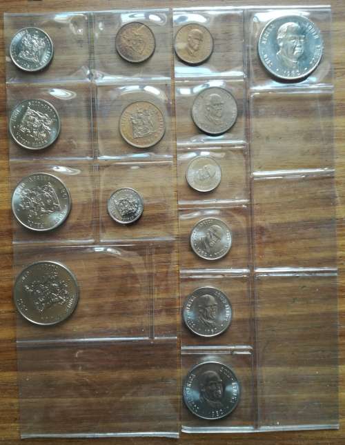 South Africa 1977-1983 UNC Coin sets. One bid takes all.