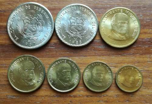 Collection of UNC-AUNC coins from around the world.