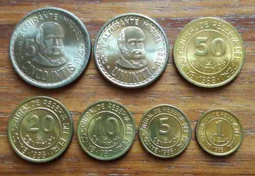 Collection of UNC-AUNC coins from around the world.