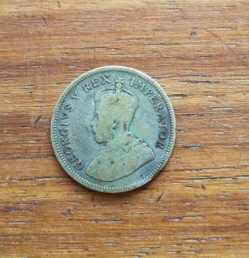 South Africa 1924 Silver Shilling.