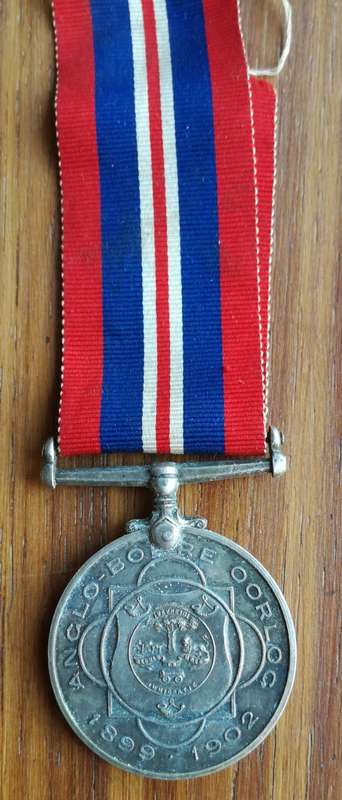 Boer war medal 1899-1902 BURG. H. A. ROETS.