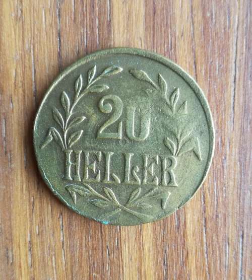 German East Africa 1916 T DOA 20 Heller.
