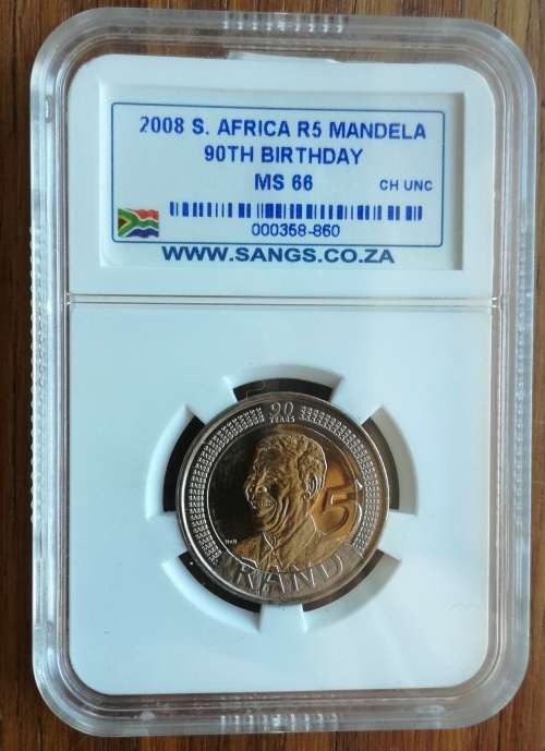 South Africa 2008 Mandela MS66 R5.