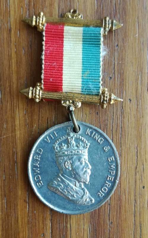 God save the King 1902 Edward VII medal.